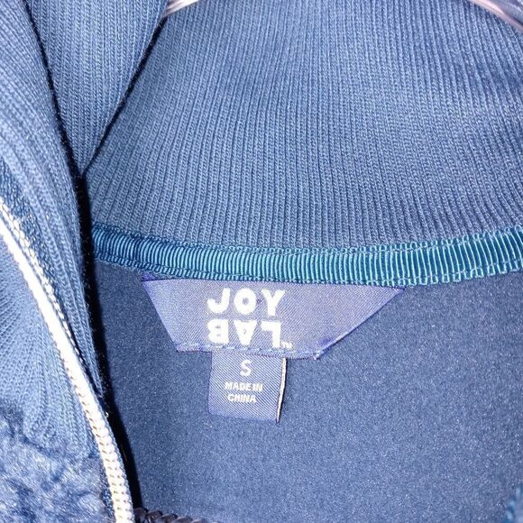 JoyLab Blue Sherpa Pullover Half Zip Jacket - Picture 3 of 8